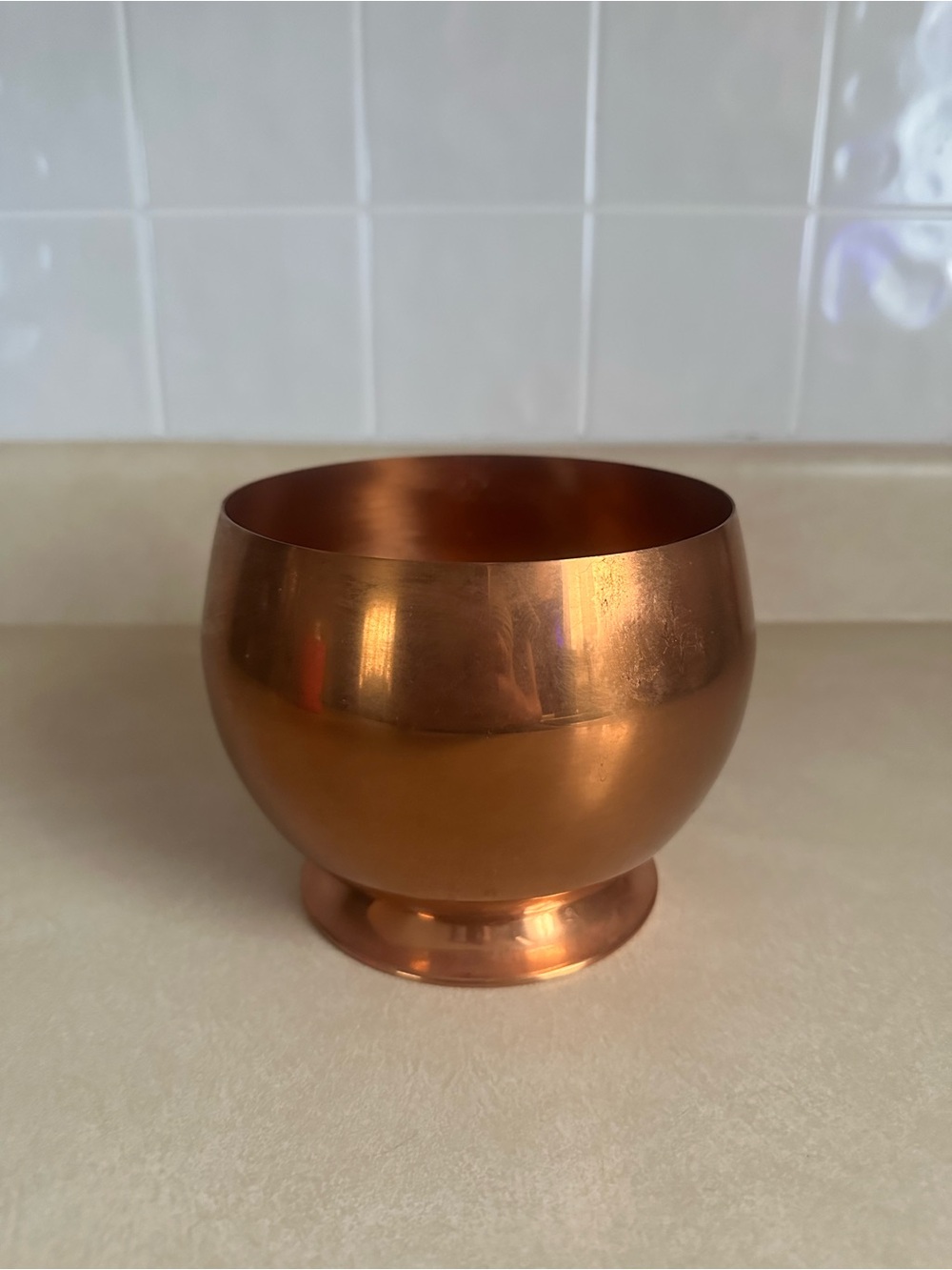 Copper Decorative Bowl - Elegant Copper Finish